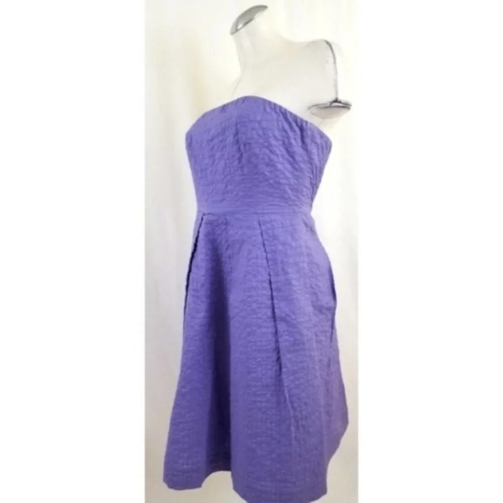 J.Crew Size 2 Strapless Dress Purple